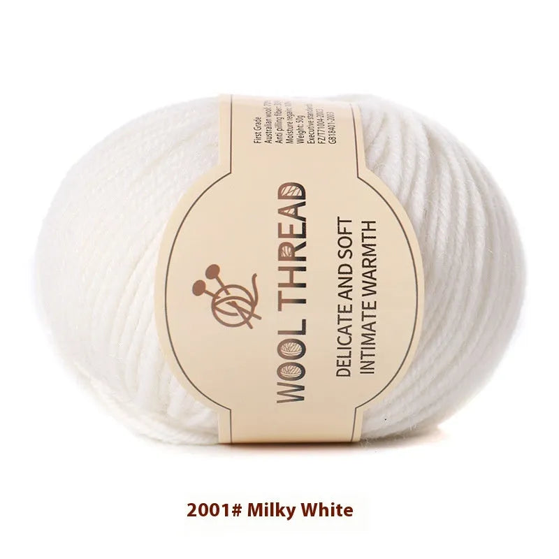 A single roll of hand-knitting wool yarn in a colour choice from over 30 options, for making baby clothes.