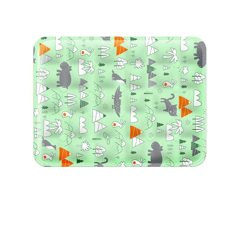 Summer cooling mat for dogs in polyester PVC, size XL, fantasy windmill design
