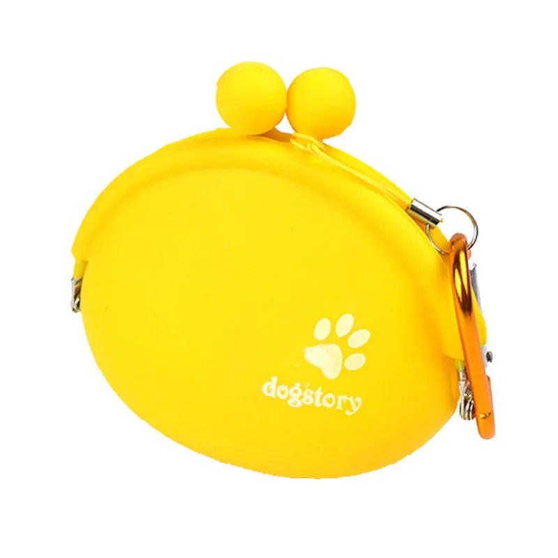 Silicone dog treat waist bag with hook and loop closure in multiple colour options