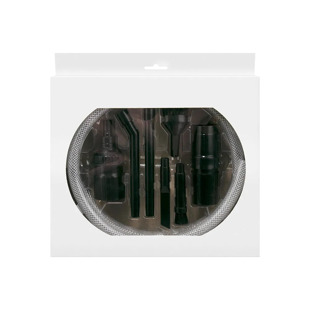 Eight-piece set of small multifunctional suction heads for vacuum cleaner auxiliary dust collection