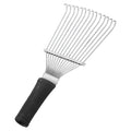 Stainless steel dematting brush rake for pet and horse grooming with 33cm length