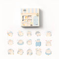 Cute penguin paper accounting stickers in 20-50mm widths for financial decoration