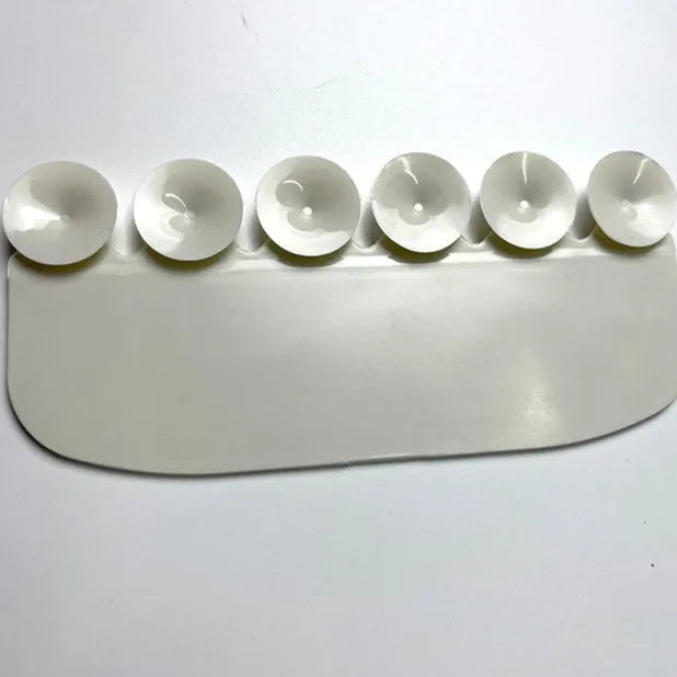 White PVC toilet training board with urine splash guard for children's potty training