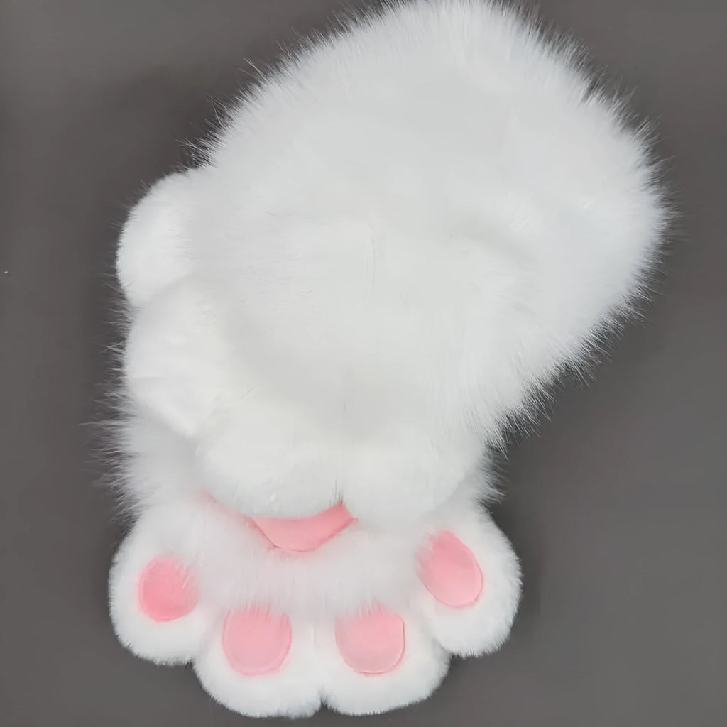 Animal claw cosplay gloves in multiple colour combinations with contrasting pads on nylon material