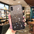 Gradient edge drill phone case with rhinestones for Apple iPhone 16 Pro Max in gradient 1 colour
