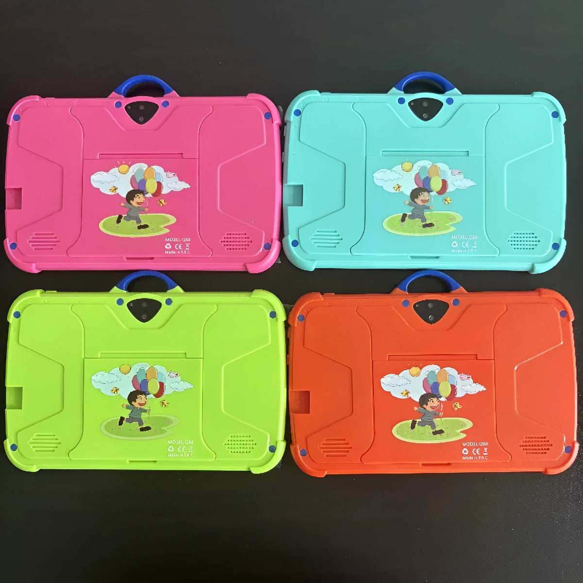 Kids tablet PC 7 inch drop-resistant explosion-proof tablet in Sky Blue with IPS screen and charger included