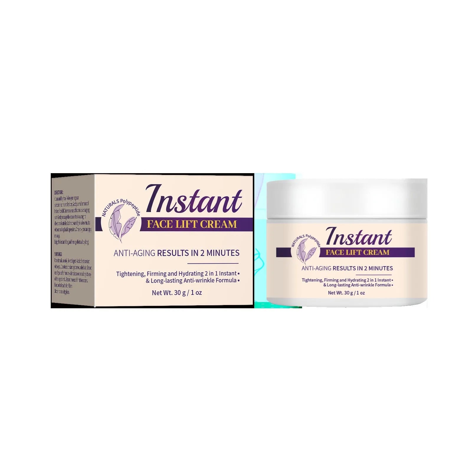 Non-standard facial lifting skin lightening cream 30ml jar with hydrating and nourishing formula