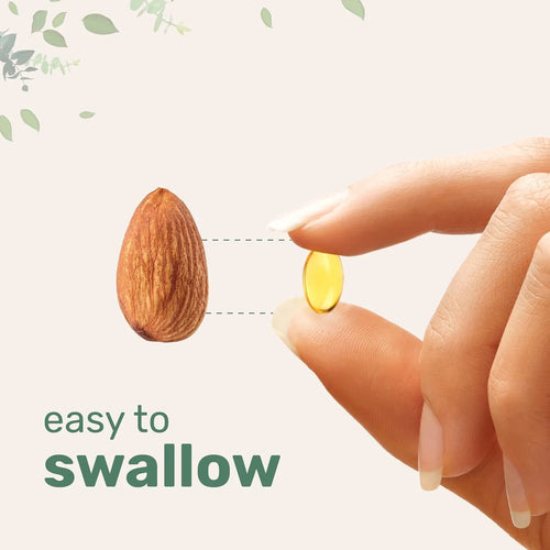 Sealed pack of black seed oil softgel capsules, available in 180 or 300 tablet sizes.