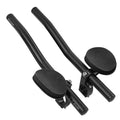 Black aluminium alloy bicycle rest handle for handlebar grip replacement on bike