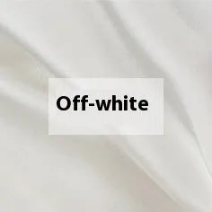 Solid colour silk duvet cover laid flat, showing plain weave texture in a choice of six colours.