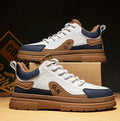 Black and white summer platform casual sneakers with thick rubber sole for height increase