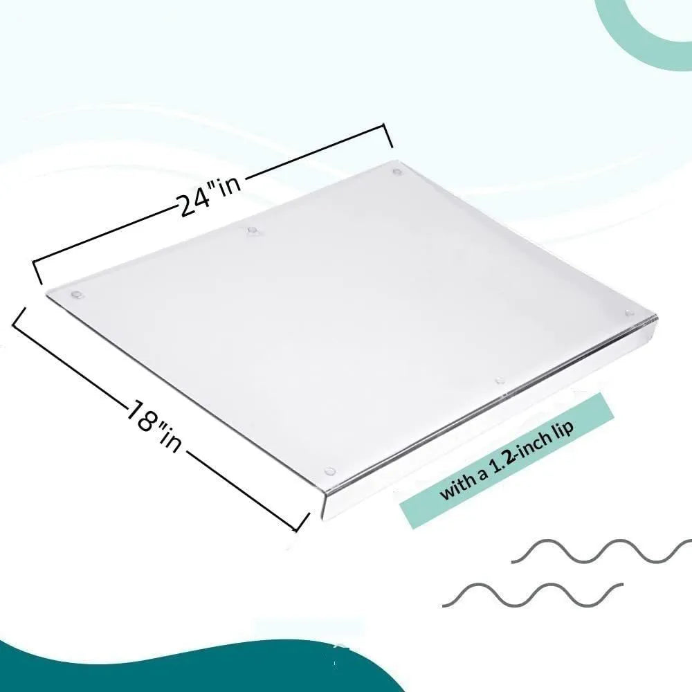 Transparent acrylic cutting board square shape anti-slip household kitchen gadget multiple sizes available
