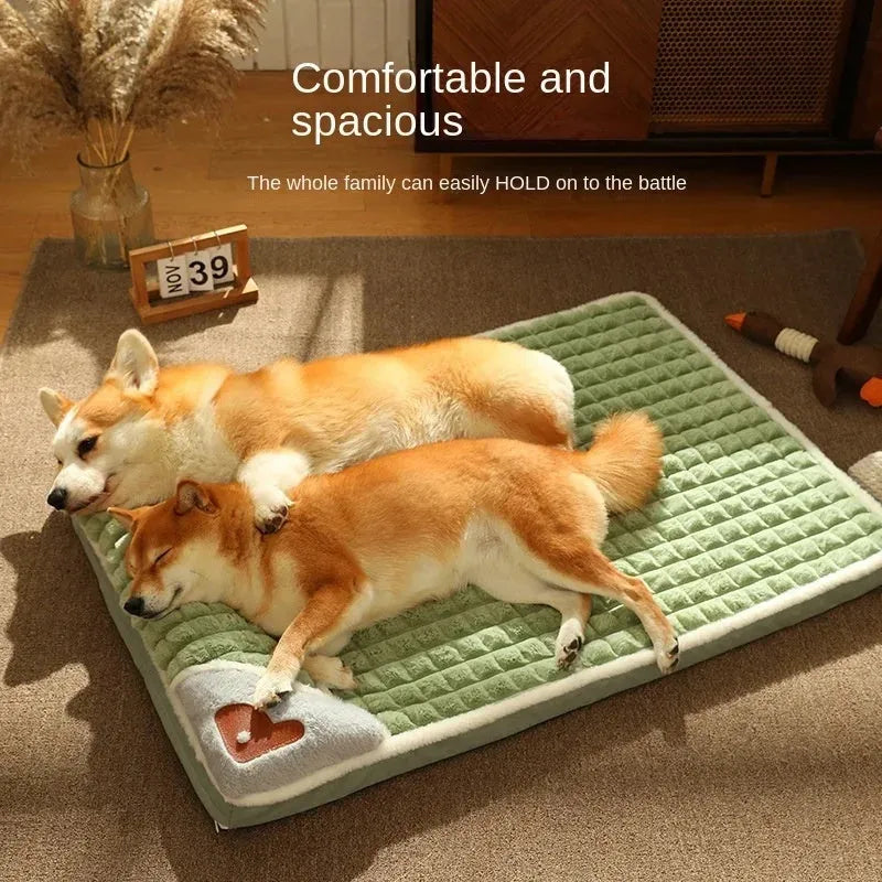 Washable thermal dog mat for large dogs with detachable cover in four sizes