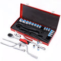 24-piece curved bow socket wrench set in a case, chrome vanadium steel, for car and mechanical repair