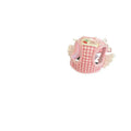Cotton chest and back harness with hand holding rope for small dogs in pink or black