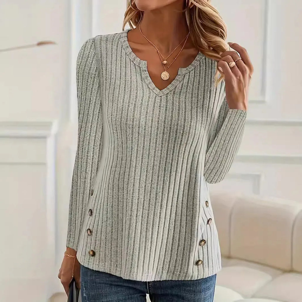 Men's solid colour casual knitted button sweater in black or grey green with Japanese Korean style pullover design