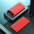 20000 mAh power bank with optional USB cable in black, white or red colours