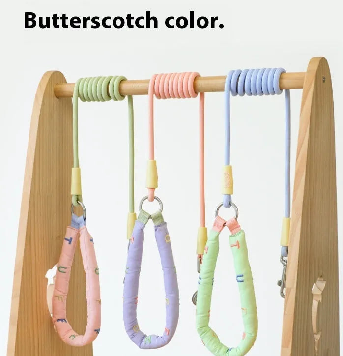 Polyester dog leash with hand holding loop measuring 150cm in length