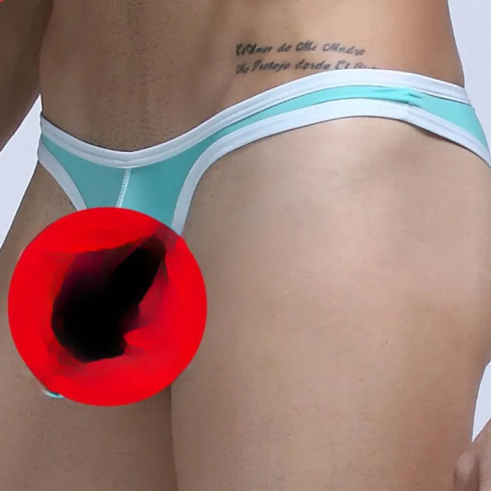 Men's Ice Silk briefs in multiple colours showing elephant nose pouch design on a white background.