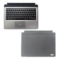 Official HP Elite X2 and Pro X2 tablet base keyboard with PS/2 connector on a desk.