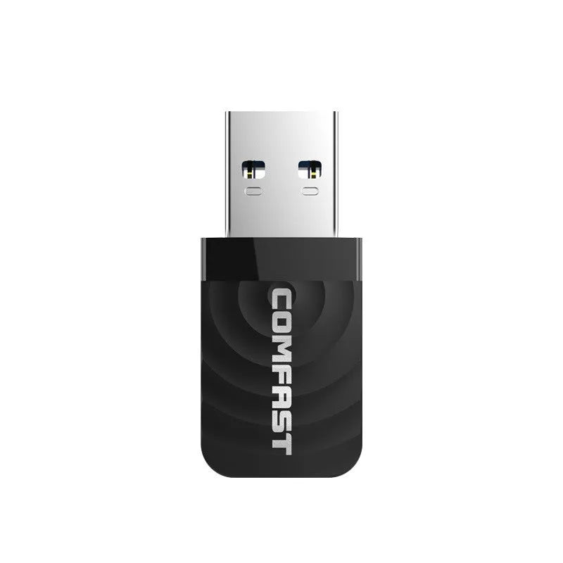 Black external USB wireless network card compatible with Apple computers for 650M dual frequency wifi