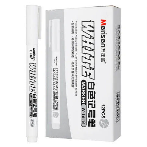 Super White 2.8mm fine head quick-drying waterproof oil painting pen for art and calligraphy