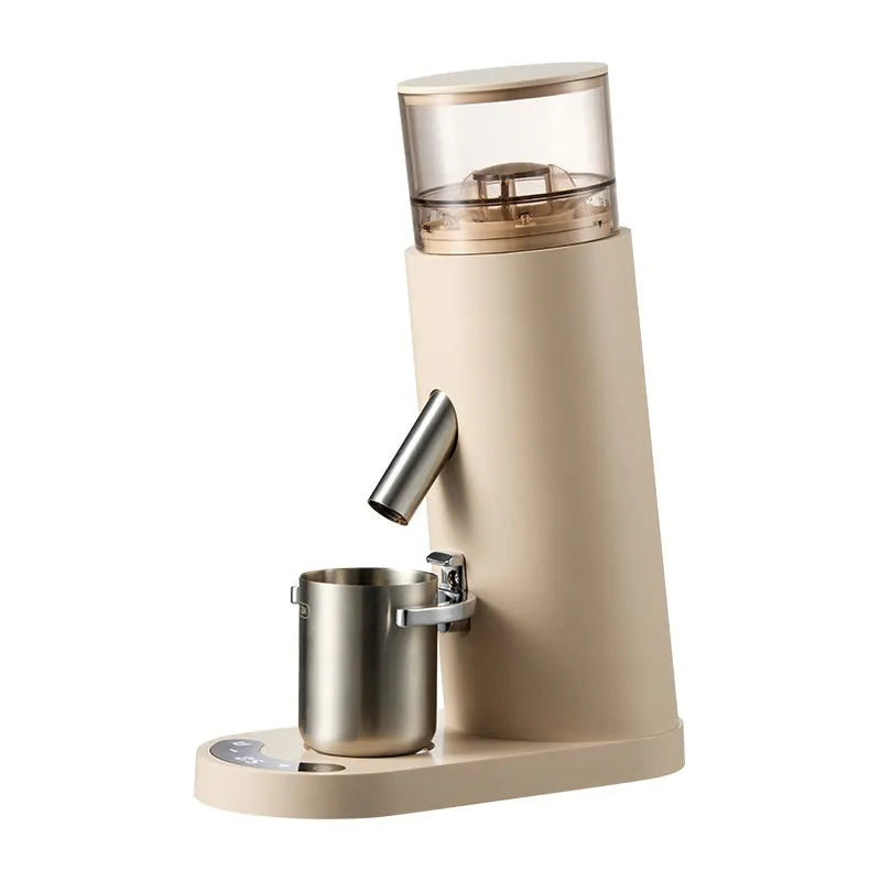 Portable electric coffee grinder machine with stainless steel body and 0.5L capacity