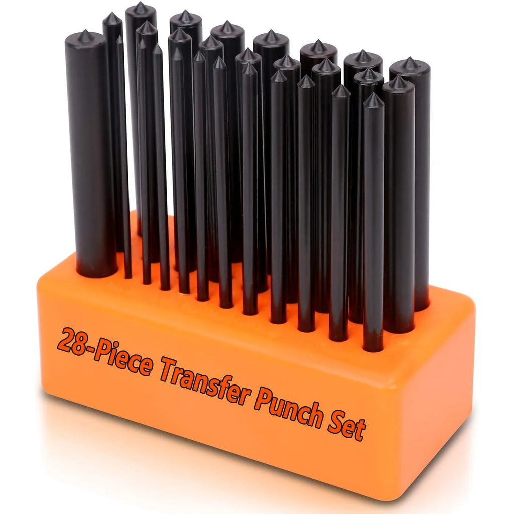 Orange punch needle set with metal punch head accessories for rug hooking crafts