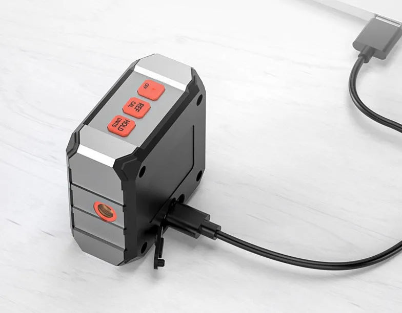 Laser infrared woodworking steel tape measure tool with digital display and magnetic sides