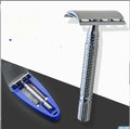 Superior Double Edged Safety Razor kit with handle, blade and storage box