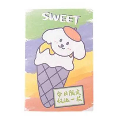 Cartoon A5 notebook with 30 sheets, showing cover design options like Cute Bear and Strawberry Rabbit.