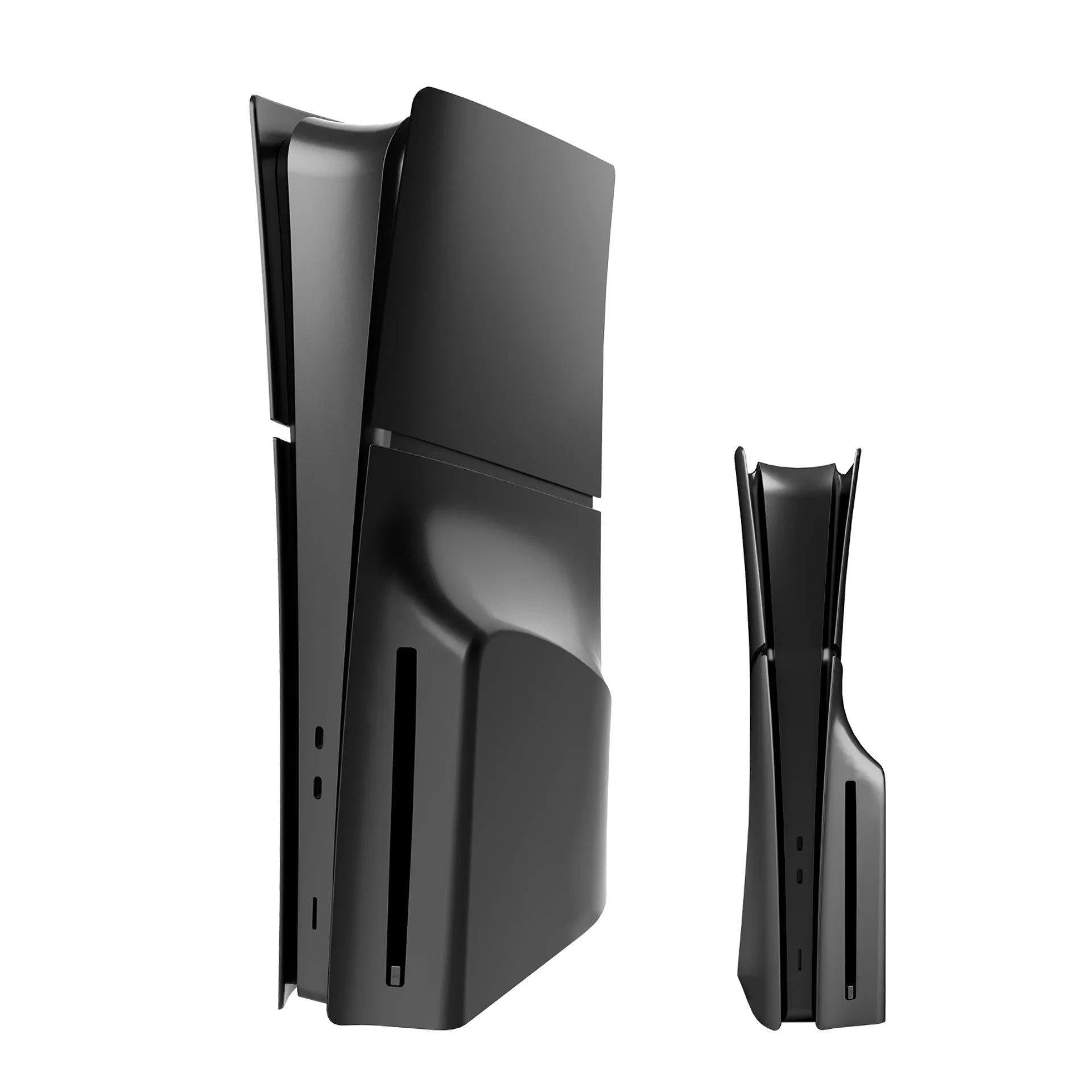 PS5 Slim replacement protective shell in ABS plastic showing front and side view