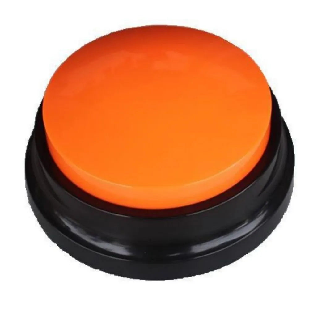 Voice recording button pet training device with multiple colour options for dog command training