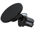 Black aluminium alloy magnetic car air vent phone holder with rotating mount