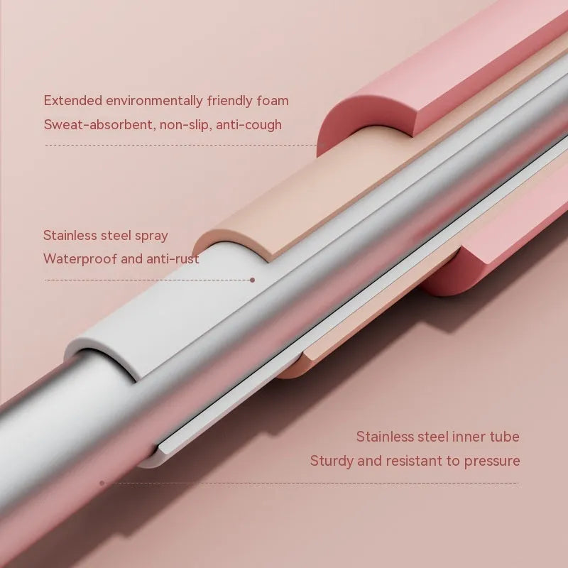 Children's adjustable open back fitness stick in pink or blue for yoga and body shaping
