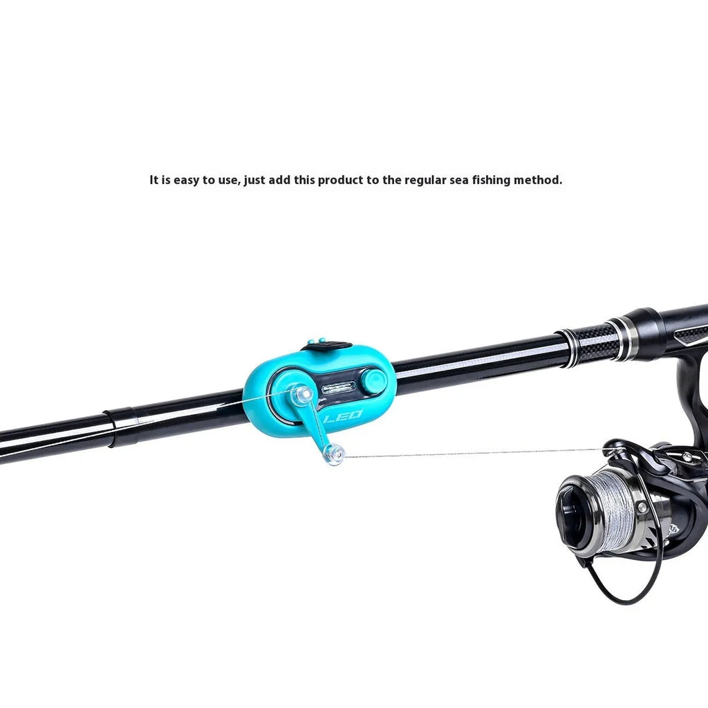 Intelligent automatic night fishing signal induction lamp with telescopic fishing rod alarm