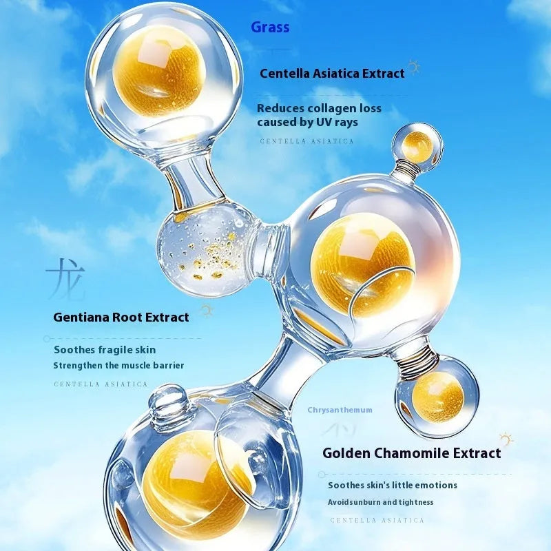 Crystal sunscreen spray SPF50 in 90ml container for military training UV protection