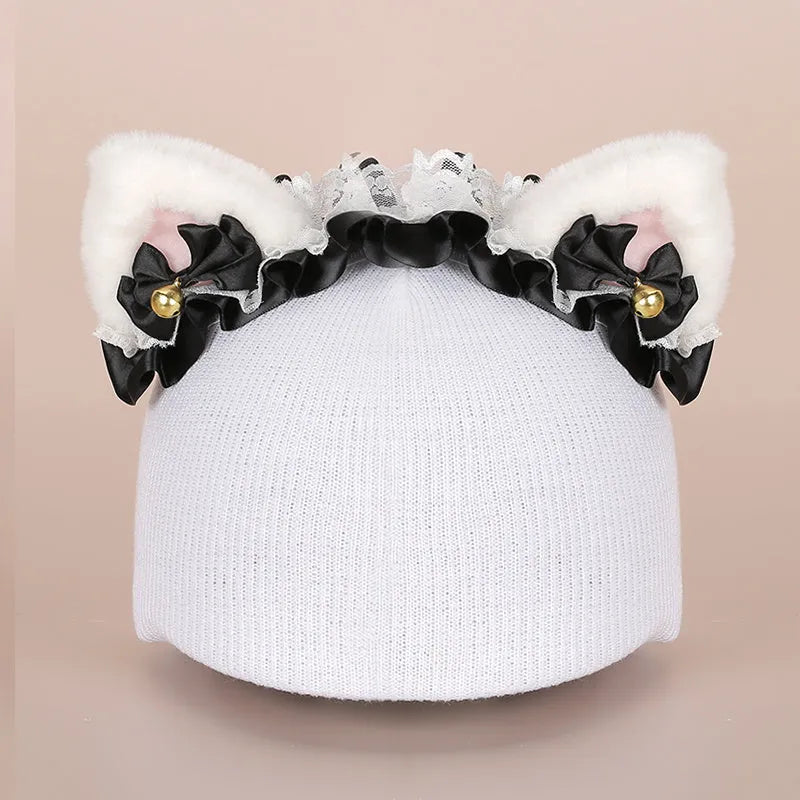 Plush fabric cartoon helmet hat decoration for ski helmets in multiple style variations