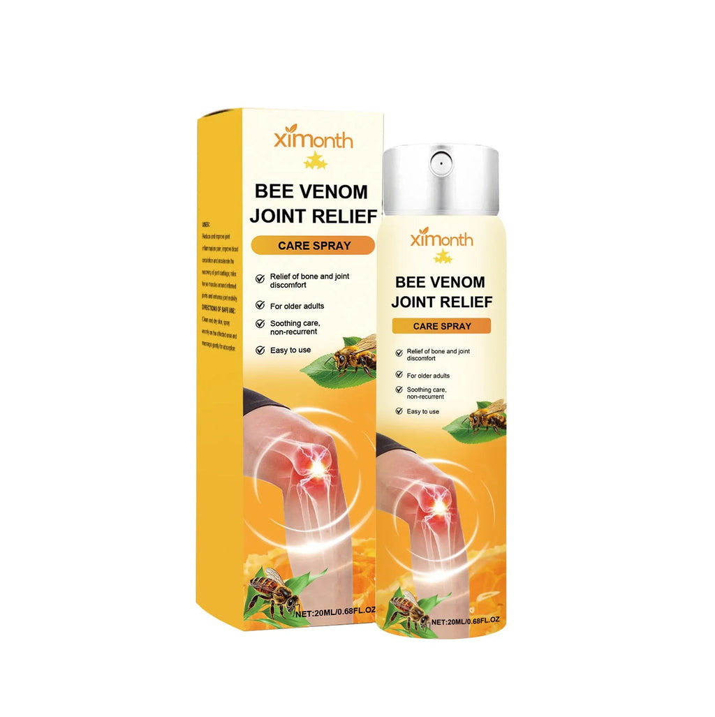 20ml bottle of daily nourishing body care spray with menthol, bee venom and arnica