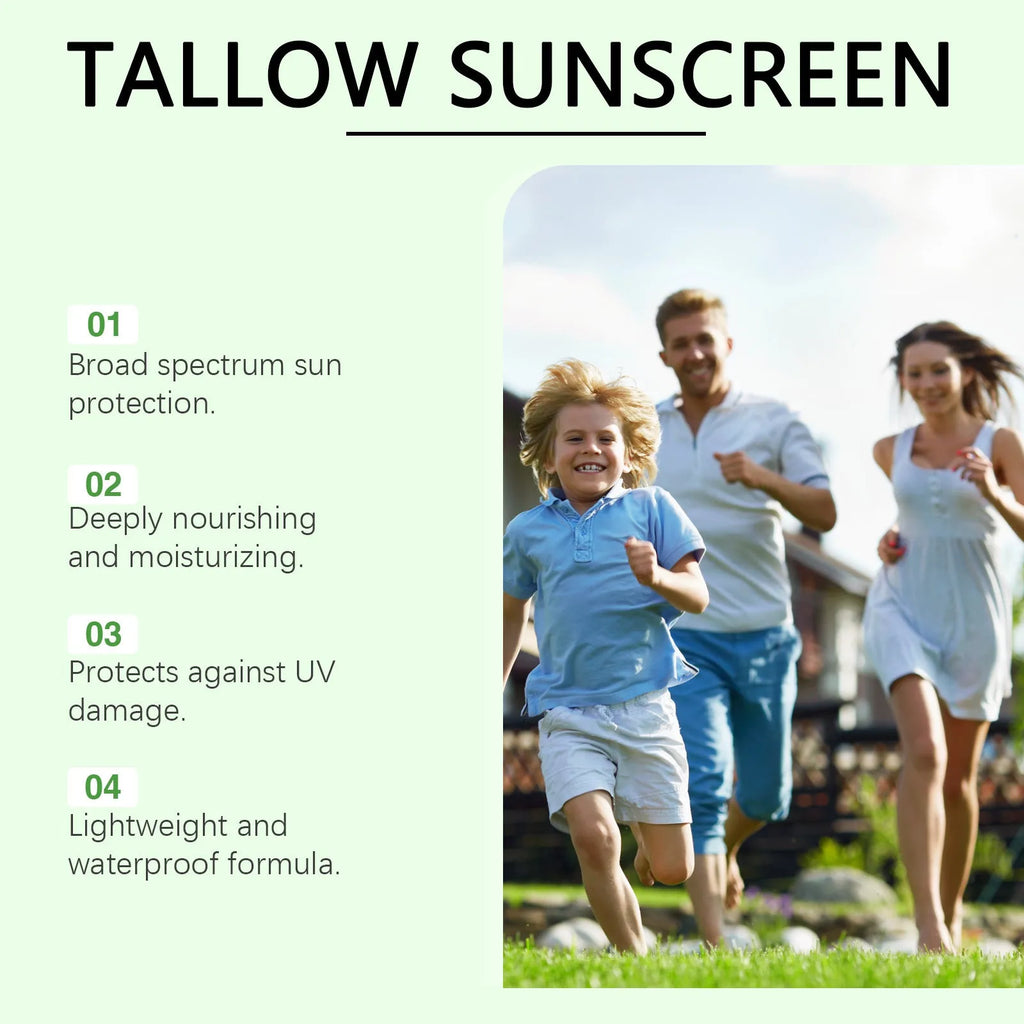 60g sunscreen cream container with titanium dioxide and hyaluronic acid for daily UV protection