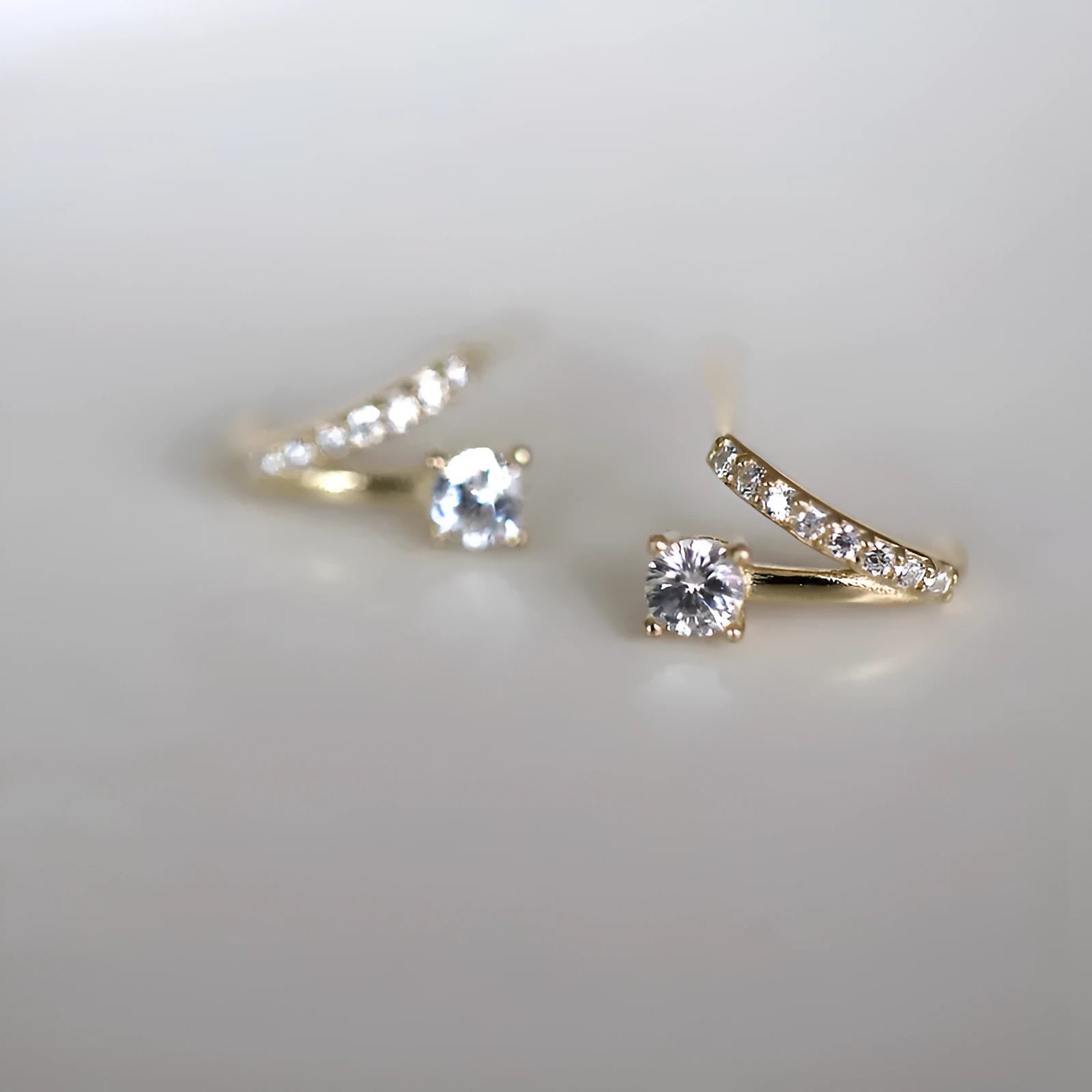 Pair of silver plated geometric earrings for women, gold pair price colour, Korean style, with silver ear nails