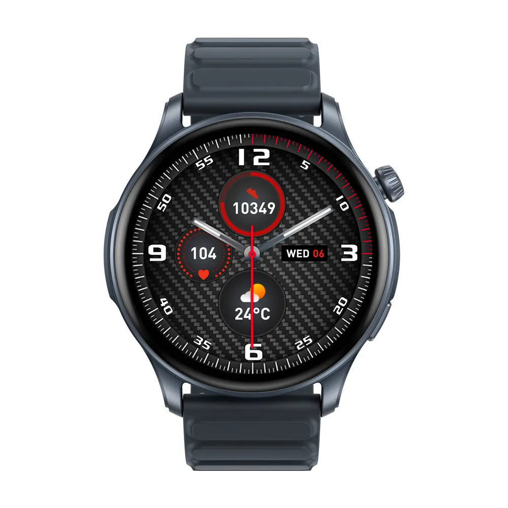 Btalk 3 Pro smart watch with AMOLED display showing health metrics, available in grey, pink and blue colours