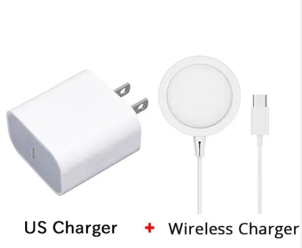 Metal magnetic wireless charger compatible with Apple Magsafe for iPhone 12 and 13 series