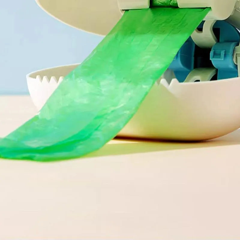 Cloud shape jaw dog pooper scooper with comfortable grip handle in white blue colour