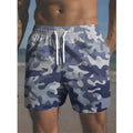 Men's solid colour beach shorts in polyester fabric with elastic waistband for travel