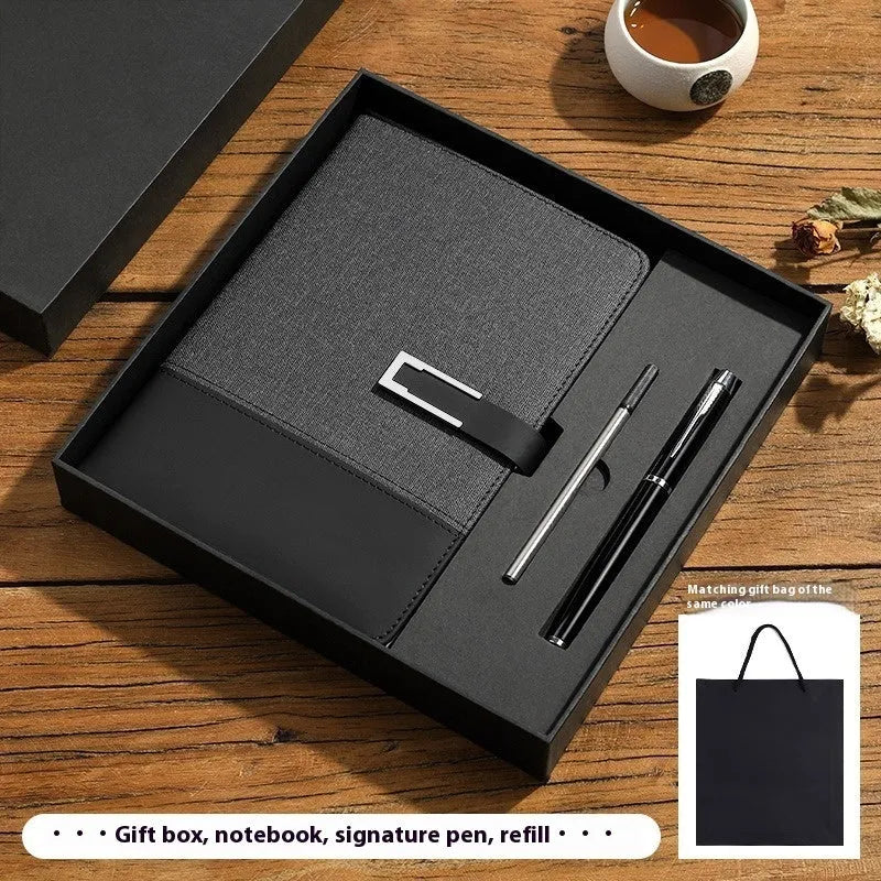 A5 soft leather notebook in business brown colour with wood-free paper pages
