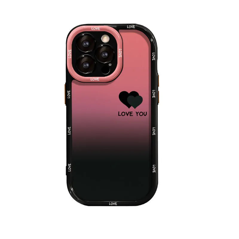 Black acrylic phone case with cream shell pattern showing fine hole design for ports and buttons