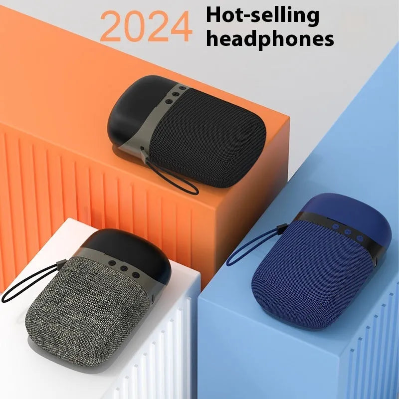 Bluetooth headset speaker two-in-one in-ear wireless earphone USB charging black blue gray