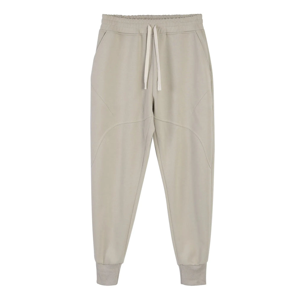 Men's ankle-tied drawstring sweatpants in polyester cotton, available in five colours and sizes M to XXXL