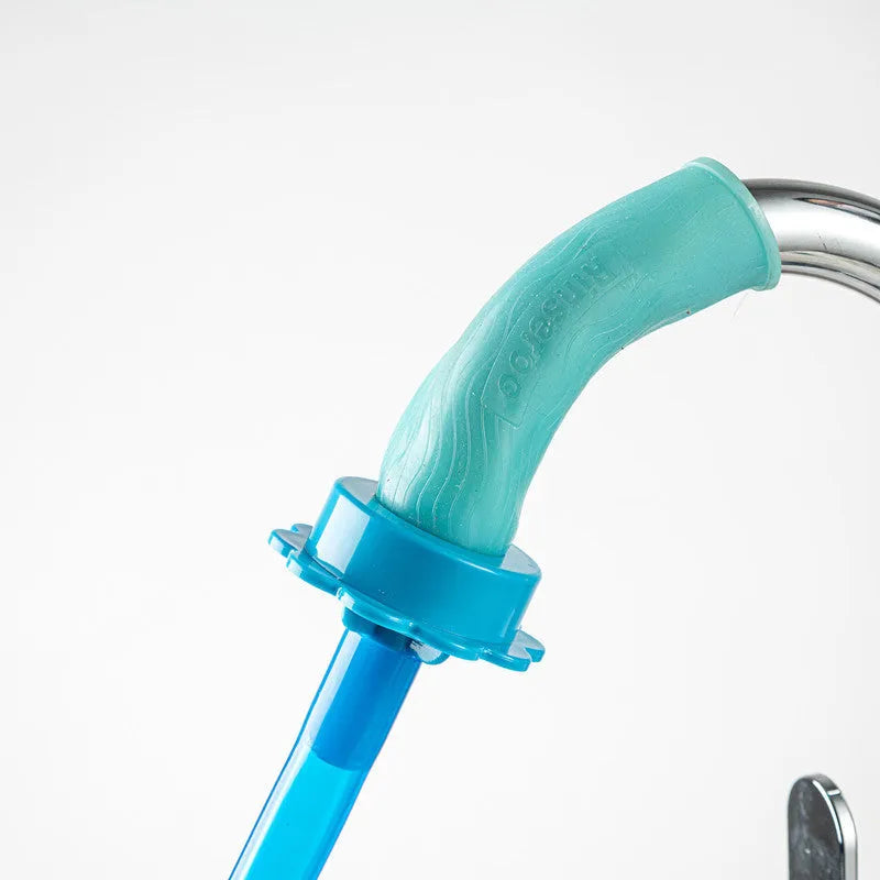 Silicone universal connector shower pipe in OPP bag packaging, flexible and portable design